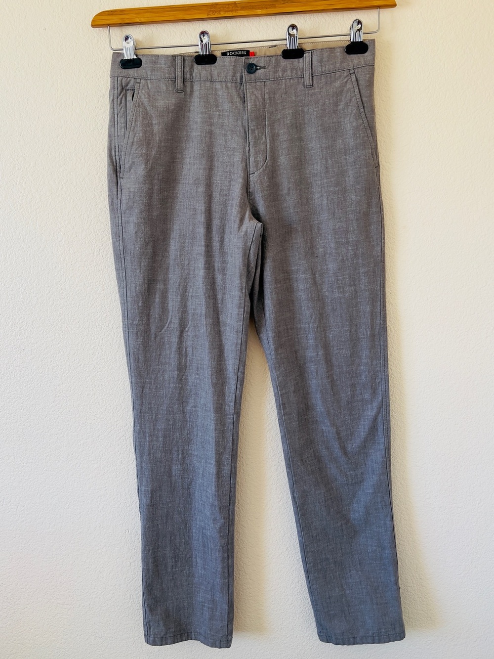Dockers Smart 360 Flex Slim Fit Grey Pants Men 34